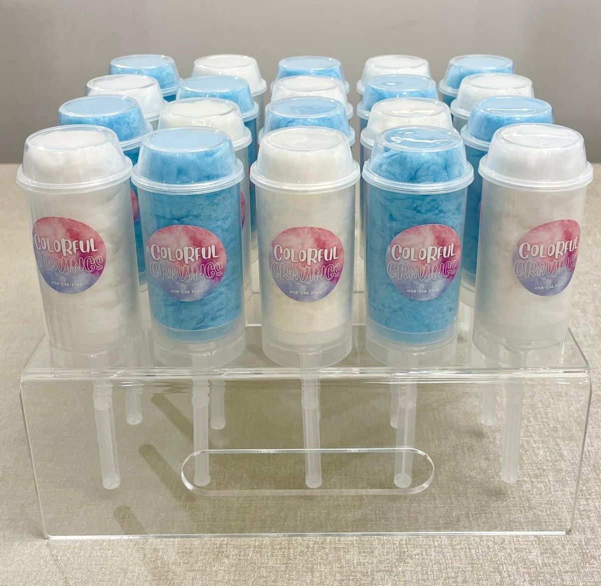 Cotton Candy push up pop